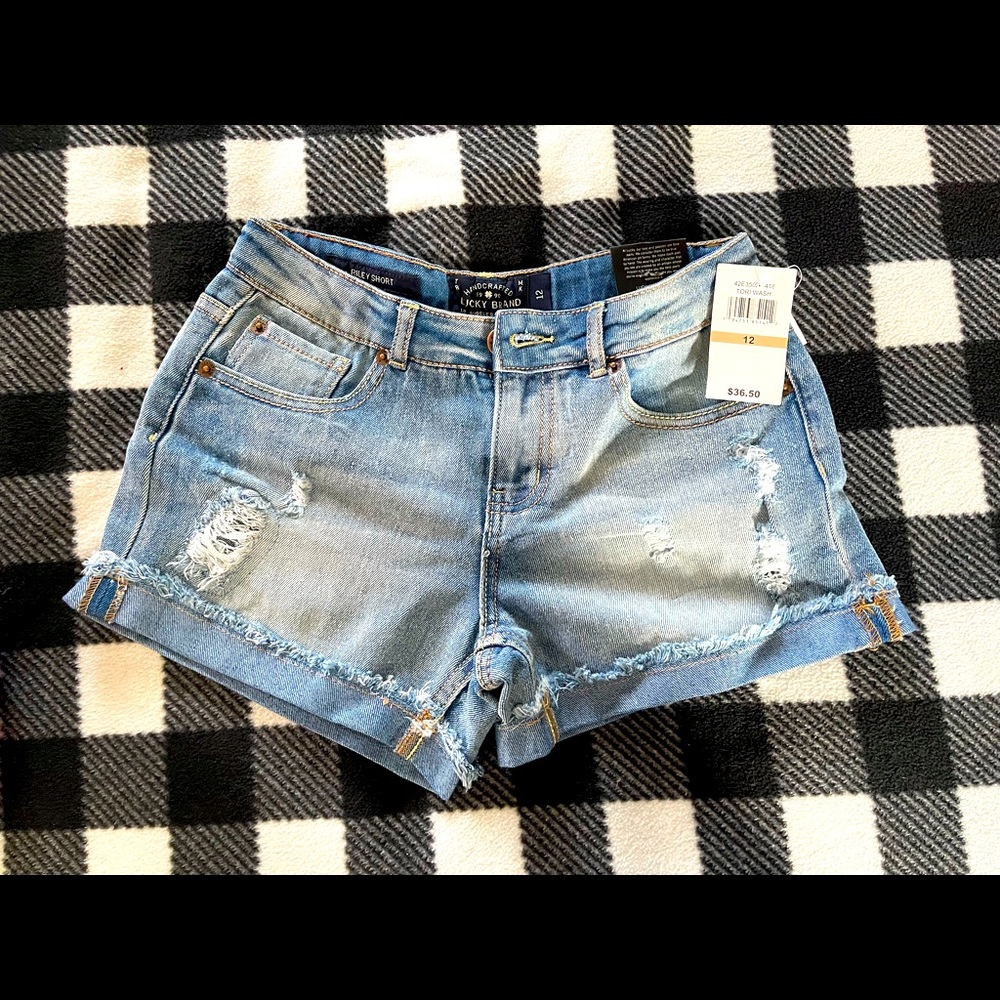 NWT: Lucky Brand girls Riley jean shorts